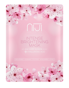 NIJI Aesthetics Intense Brightening Mask with Jeju Cherry Blossom extract + Hyaluronic Acid Brightening + Hydrating + Soothing + Moisturizing + Lifting