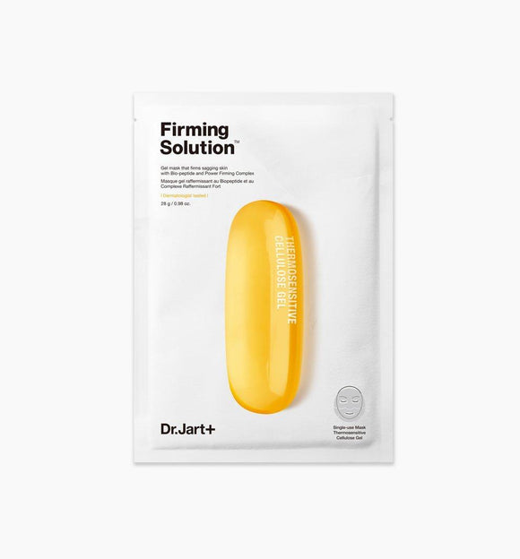 This Firming Solution Mask is made with a thermosensitive gel, where body heat activates the active ingredients to penetrate deeply into the skin.   Bio-peptide restores the appearance of healthy skin structure by supporting natural and elastin synthesis. Coenzyme Q10 and beta-glucan work together to maintain and promote skin elasticity while lifting and firming the look of sagging skin for a youthful complexion.